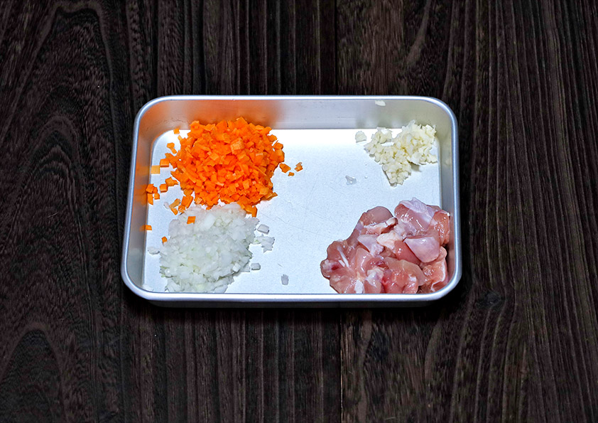 チキンピラフの材料