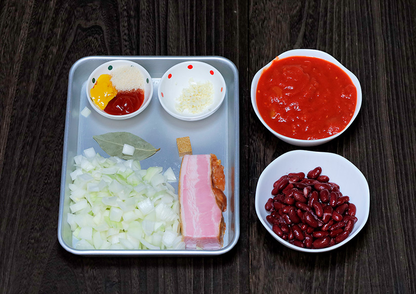 ポークビーンズの材料