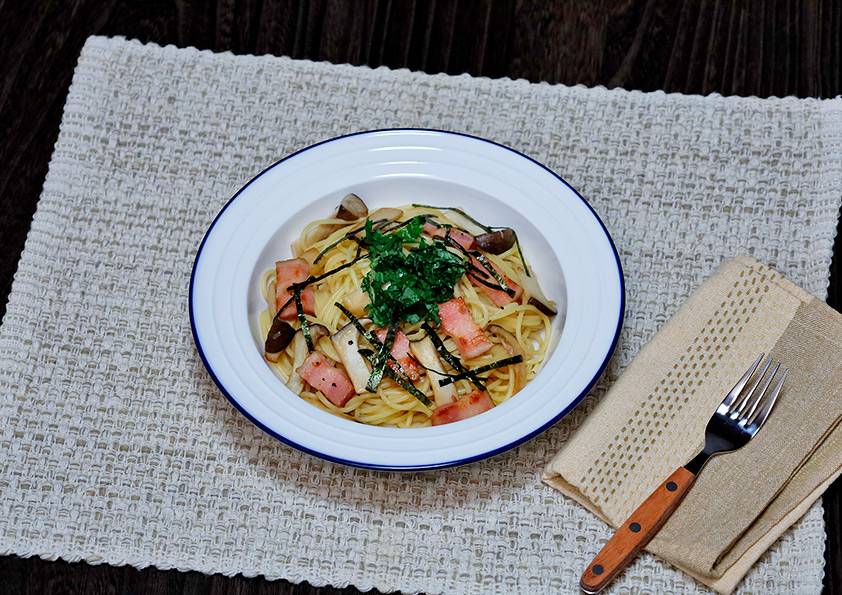 キノコを使った和風パスタの作り方