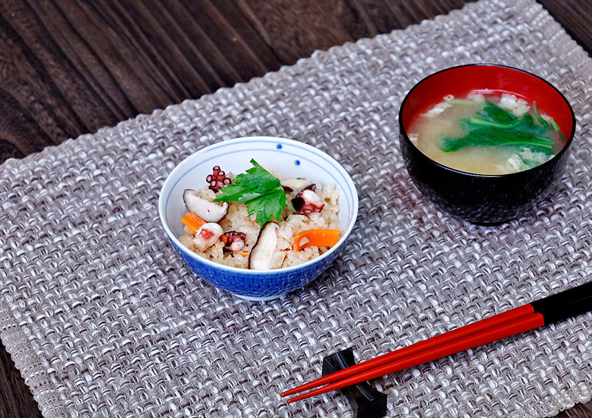 たこ飯のレシピ・作り方 タコを使った炊き込みご飯