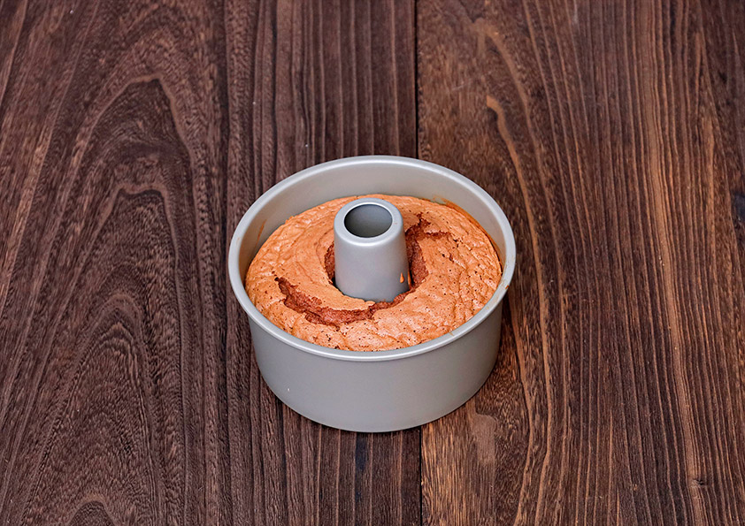 チョコレートシフォンケーキの調理のポイント