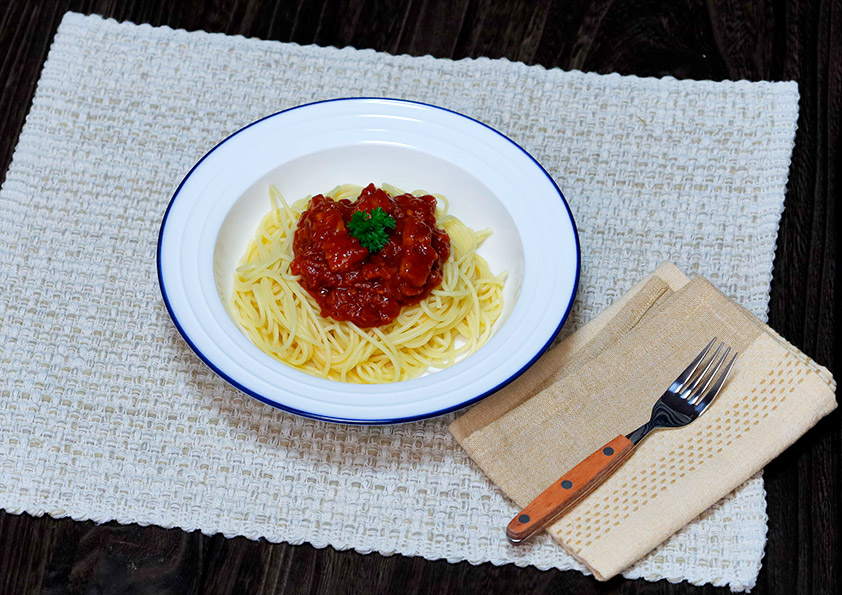 ベーコンブロックを使ったミートソースのレシピ・作り方