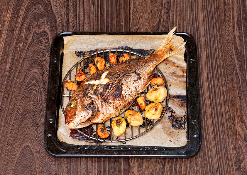 鯛の地中海風オーブン焼きのレシピ