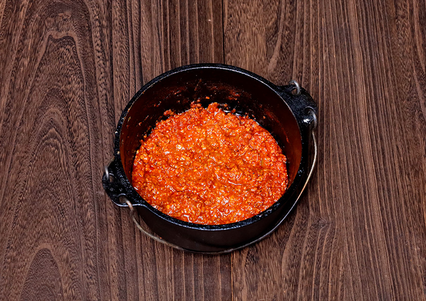 チリソースのレシピ（辛さ控えめ）