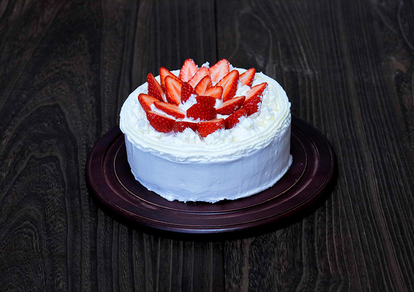 ショートケーキの出来上がり