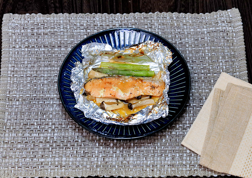 鮭のホイル焼きのレシピ