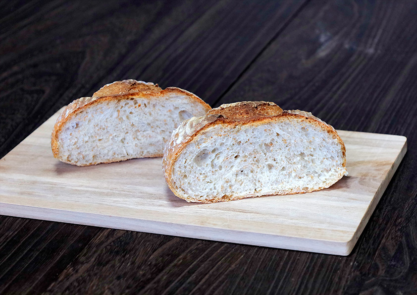 パン・ド・カンパーニュの断面