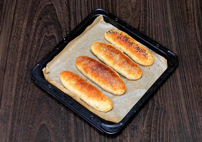 全粒粉入りホットドッグ用のパンの作り方